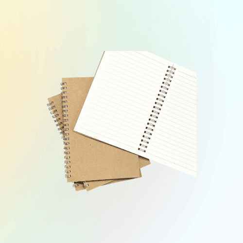 Yellow Spiral Notebook 2-Pack – College Ruled, 100 Pages