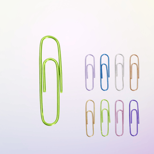 240-Piece Medium Colored Paper Clips – 1.3 x 0.31 Inch, Durable Metal, Multi-Function