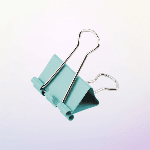 Medium Binder Clips – 25 Pcs, 32mm, Colorful Alloy Steel