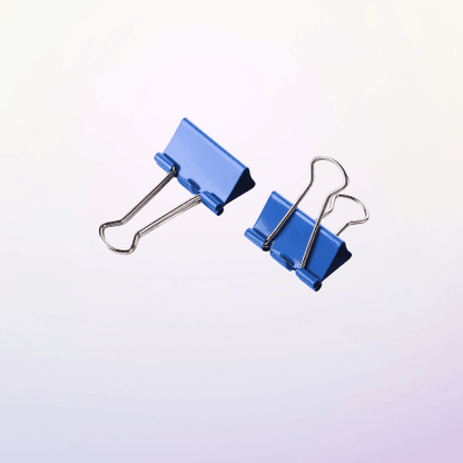 Medium Binder Clips – 25 Pcs, 32mm, Colorful Alloy Steel