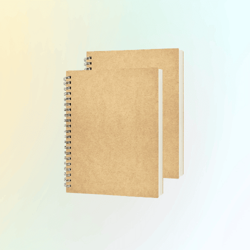 Yellow Spiral Notebook 2-Pack – College Ruled, 100 Pages