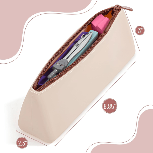 Triangular Silicone Pencil Case – Multipurpose Water-Resistant Stationery Pouch