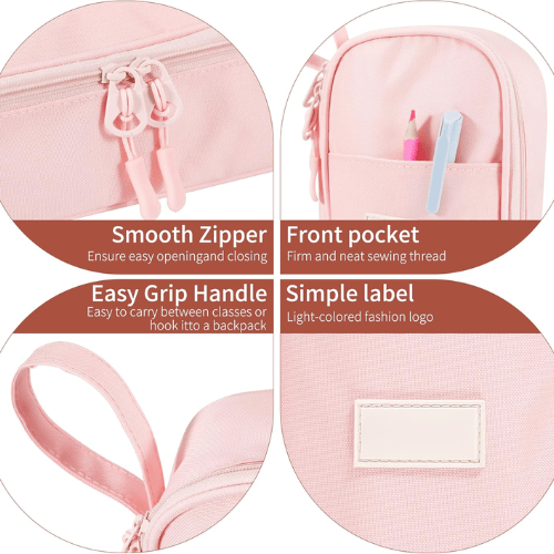 High-Capacity Expandable Pencil Pouch – Durable Water-Resistant Large Pen Case
