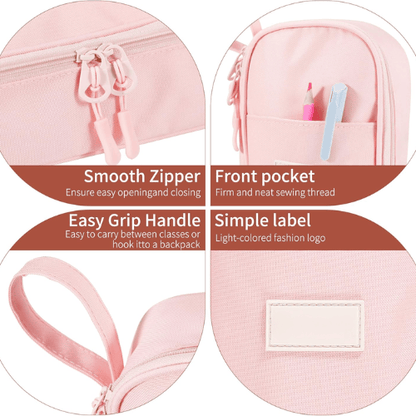 High-Capacity Expandable Pencil Pouch – Durable Water-Resistant Large Pen Case
