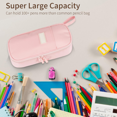 High-Capacity Expandable Pencil Pouch – Durable Water-Resistant Large Pen Case