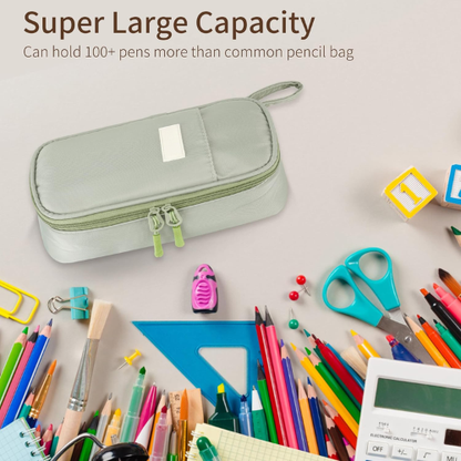 High-Capacity Expandable Pencil Pouch – Durable Water-Resistant Large Pen Case