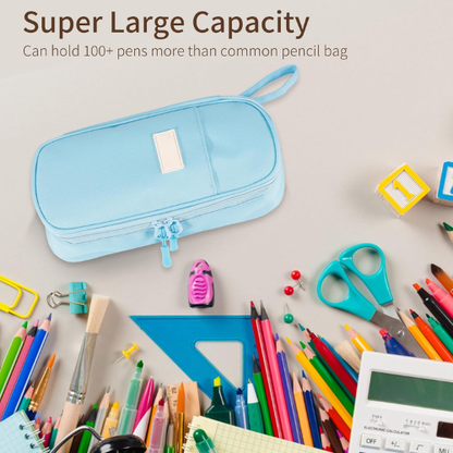 High-Capacity Expandable Pencil Pouch – Durable Water-Resistant Large Pen Case