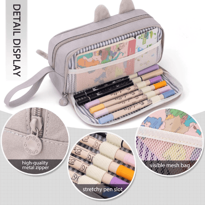 Aesthetic Cartoon Animal Pencil Case