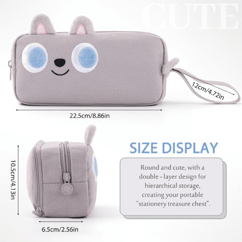 Aesthetic Cartoon Animal Pencil Case