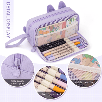 Aesthetic Cartoon Animal Pencil Case
