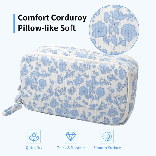 Large Capacity Corduroy Pencil Case