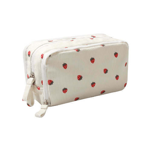 Large Capacity Corduroy Pencil Case