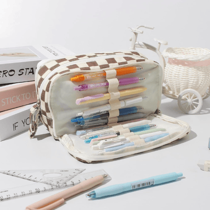 Large Capacity Corduroy Pencil Case