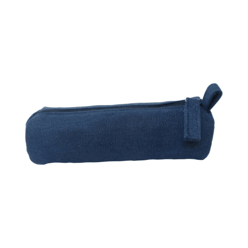 Heavy-Duty Canvas Minimalist Pencil Case – Rugged Compact Zipper Pouch with Utility Clip Hook