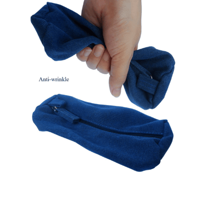 Heavy-Duty Canvas Minimalist Pencil Case – Rugged Compact Zipper Pouch with Utility Clip Hook