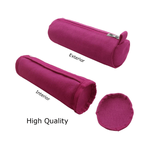 Heavy-Duty Canvas Minimalist Pencil Case – Rugged Compact Zipper Pouch with Utility Clip Hook