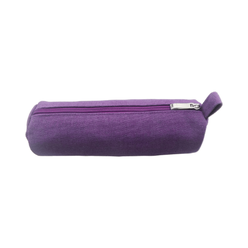 Heavy-Duty Canvas Minimalist Pencil Case – Rugged Compact Zipper Pouch with Utility Clip Hook