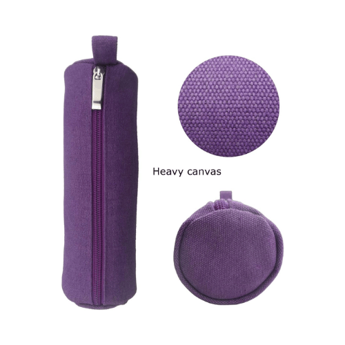 Heavy-Duty Canvas Minimalist Pencil Case – Rugged Compact Zipper Pouch with Utility Clip Hook