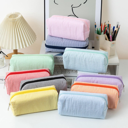 Cute Aesthetic Large Capacity Pencil Case – Waterproof Nylon Multi-Functional Pen Pouch