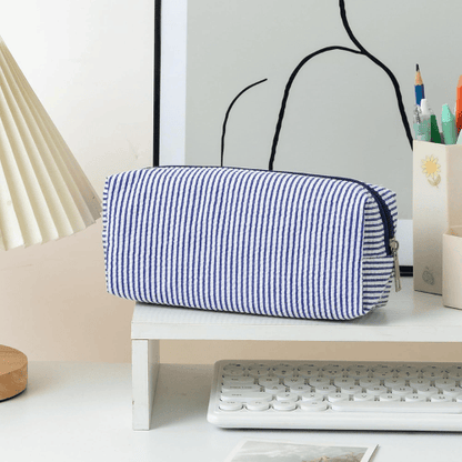 Cute Aesthetic Large Capacity Pencil Case – Waterproof Nylon Multi-Functional Pen Pouch