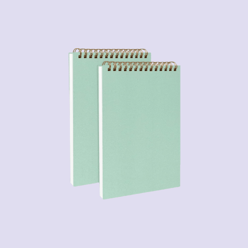 Mint Green Sketchbooks – Set of 2, Soft Cover, 100 Pages