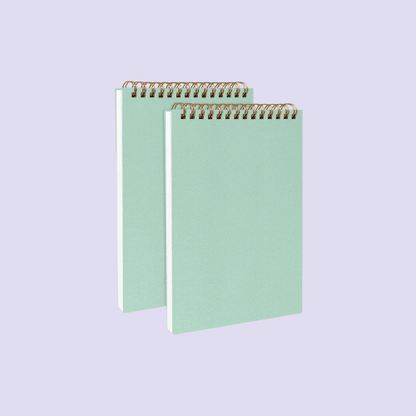 Mint Green Sketchbooks – Set of 2, Soft Cover, 100 Pages