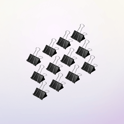 Small Binder Clips – 144 Count, Metal, 1.43"L x 0.75"W, Durable, Strong Grip