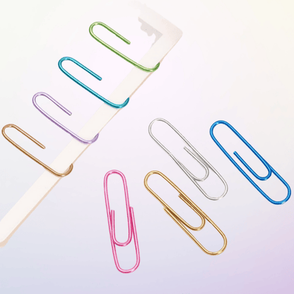 240-Piece Medium Colored Paper Clips – 1.3 x 0.31 Inch, Durable Metal, Multi-Function