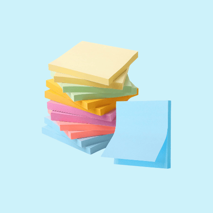 Pastel Sticky Notes – 12 Pads, 60 Sheets Per Pad, 720 Sheets Total